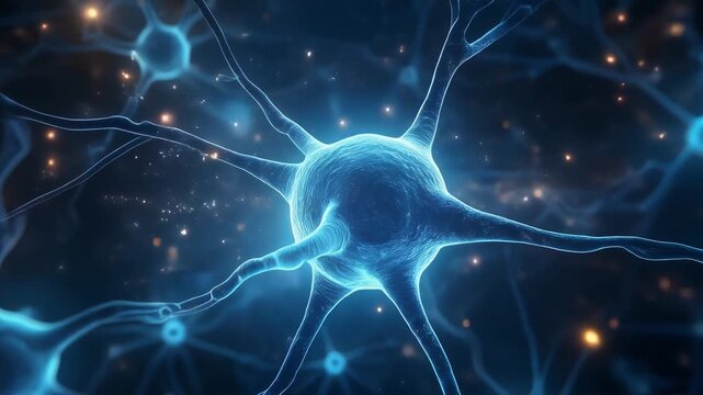 Dynamic neural network animation for science and technology presentations and medical research visuals