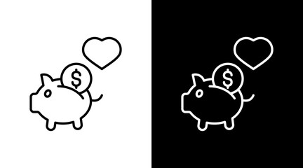 Thrift White Icon Set Design