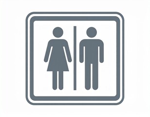 male and female signs, Restroom symbol sign