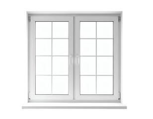 Obraz premium Modern window frame creating a bright, airy feel, perfect for showcasing home interiors or architectural designs in your projects