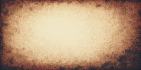 Old grunge background texture of aged beige vintage parchment paper with dirty sepia pattern and blank antique space