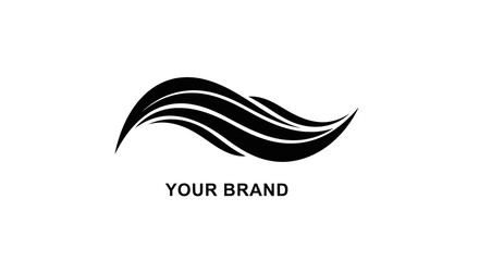 Obraz premium Black and White Minimalist Logo Collection