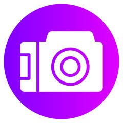 photo camera gradient icon