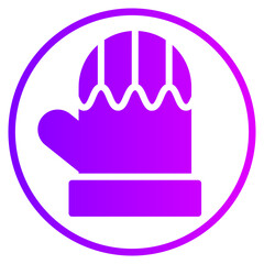 Obraz premium mitten gradient icon