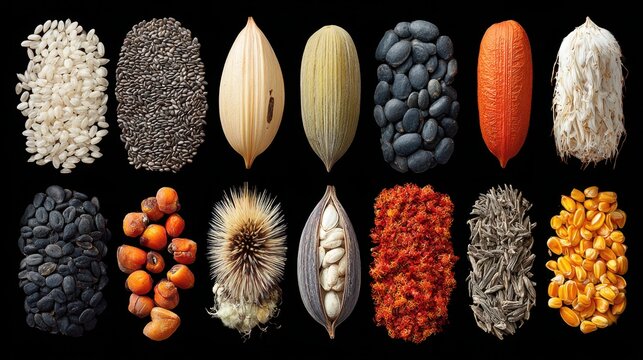 Hybrid seeds merge desirable traits from multiple plants, resulting in stronger crops with improved yield potential and environmental resilience.
