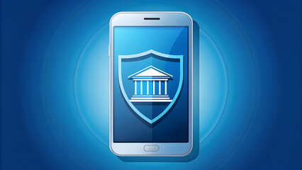 mobile phone with blue screen icon button phone vector mobile symbol