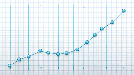 business graph with arrow graph business chart finance diagram growth vector