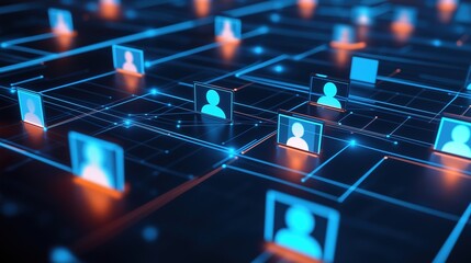 corporate social media background, job search, hiring professional IT technology