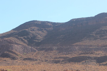 Mountains between Agdz and Ait Saoune in Morocco