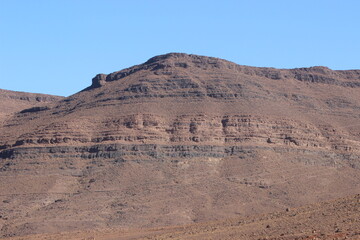 Mountains between Agdz and Ait Saoune in Morocco