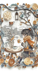 Young woman and a cup of coffee 