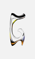 abstract letter G for logo and graphic elements