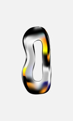 abstract letter O for logo and graphic elements