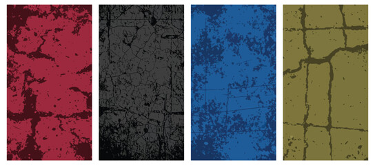set of abstract grunge background vector wallpaper