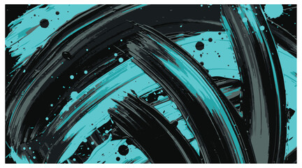 abstract dark blue brush stoke background vector wallpaper