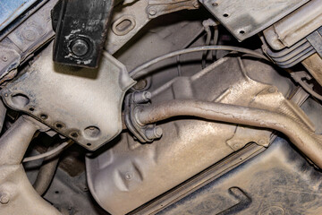 Prolonged high-temperature operation degrades nearby components prompting inspection of thermal shields and tank integrity. selective focus