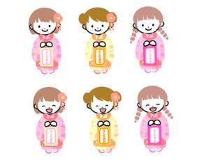 七五三の女の子