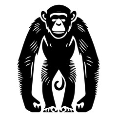Stylized Primate Graphic