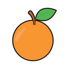 Orange fruit illustration ideal for food blogs, beverage businesses, and healthy lifestyle articles