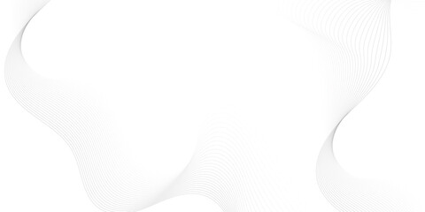 Abstract wave element for design. Digital frequency track equalizer. Stylized line art background. Vector illustration. Wave with lines created using blend tool.