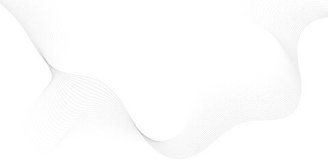 Abstract white background featuring blue and gray flowing waves with futuristic vector lines and curved patterns for a modern business technology web design wallpaper illustration