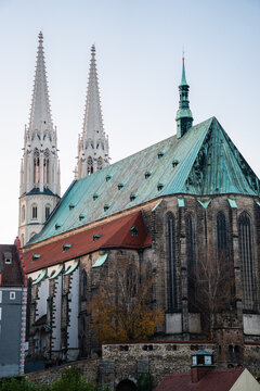 Evening Riverside in Zgorzelec Poland