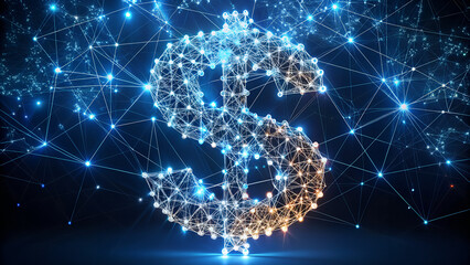 abstract background with glowing stars light star fractal space design stars pattern glow blue art