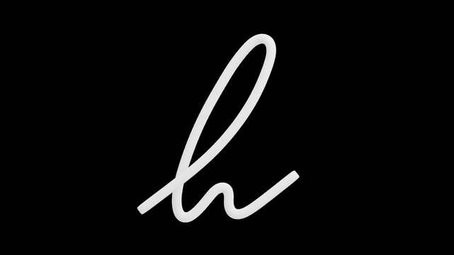 3D Scribble Loop Line | Alpha Channel