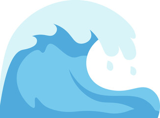 Illustration of Ocean Waves vector shape