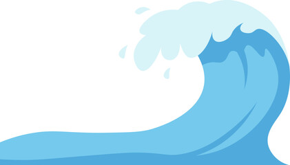Illustration of Ocean Waves vector shape