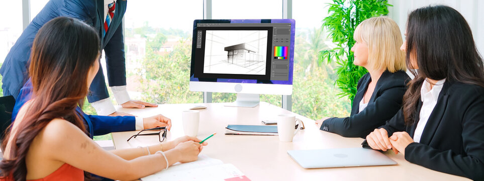 Architectural design modish software application for architect business and professional designer - Powered by Adobe