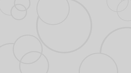 Neutral, Modern Abstract Vector Background with Monochromatic Filled Circles: Overlapping Spheres in Various Tones of Light Gray and White on a Pale Gray Backdrop, Creating a Minimalist, Soft, and Sop