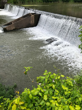 Waterfall Spillway Scene