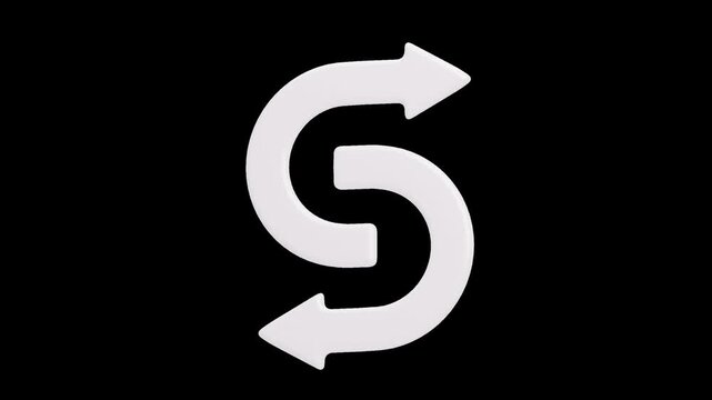 3D Exchange Arrow | Alpha Channel