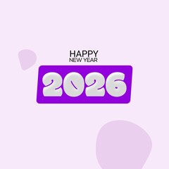 2026 new year design in Best color with wish writing. Vector 2026 for celebration and season decoration, backgrounds for branding, poster, banner, cover, card and or social media.