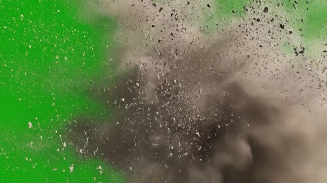 Green Screen dust and sand best resolution animated video 4k easy editable high quality vector 3d illustration top choice background scene 3 with distortion, overlay, glitch, static noise, scan lines