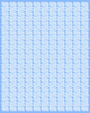 Organic triagle lines Harmony pattern textile print art editable, An abstract design featuring a repeating pattern of white diagonal lines over a soft blue background. 