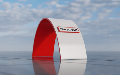 Announcing a new product breakthrough with a modern, eye-catching design that's perfect for innovative marketing campaigns and product launches