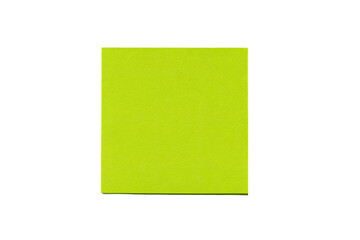 Square chartreuse paper on black backdrop