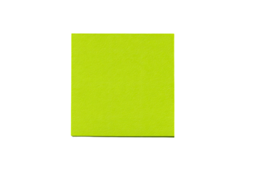 Square chartreuse paper on black backdrop