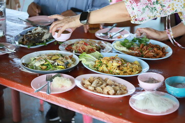 Thai food, local Thai food ready to eat