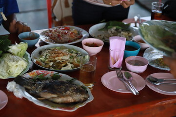 Thai food, local Thai food ready to eat