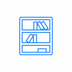 book shelfs icon sign vector