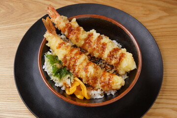 おいしい海老天丼　和食