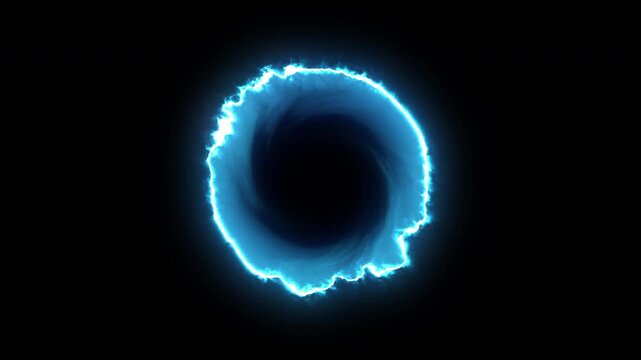 Abstract Pulsing Ring motion graphic element