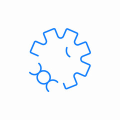 stylized image of molecule or dna icon sign vector