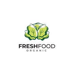 Fresh and healthy nutritious food logo vector template for restaurant and company logos
