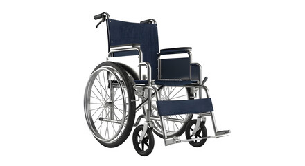 Fototapeta premium Wheelchair isolated on transparent background, mobility aid for disabled or elderly people