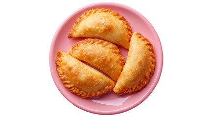 Karanji or gujia, Kajjikayalu, Indian festival food, stuffed with coconut stuffing