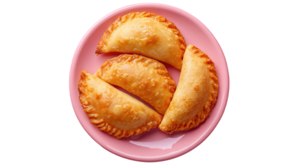 Karanji or gujia, Kajjikayalu, Indian festival food, stuffed with coconut stuffing